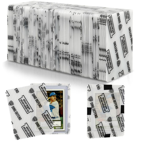 Picture of Trading Card Shipping Protectors 110 Pack 3.5'' x 4.5'' - Premium Ultra Strong Plastic Inserts Card Mailers - Precut Supply Sleeves for Sports MTG Cards Packaging - Flats for Card Breakers