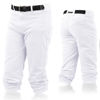 Picture of Franklin Sports Youth Baseball + Softball Pants - Knee High White Baseball Pants for Kids - Boys + Girls Knicker Style Bottoms with Belt Loop - White - Youth Small