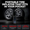 Picture of POCKET AIR Car Tire Inflator Portable Air Compressor with LED Pressure Gauge, Cordless 4000MAH Air Compressor Portable Car Tire Air Pump Portable, Car Air Pump Works with Inflatables, Balls (100 PSI)