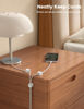 Picture of 8Pack Cord Organizer [1s Lock] Spring Cable Management Clips - Lamicall Desk Cord Holder, Adhesive Cute Round Cable Clip, Phone Charger Wire Organizer Keeper for Nightstand Car Office Accessory, White