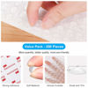 Picture of 200PCS Cabinet Bumpers Clear Rubber Bumpers Self Adhesive, Soft Cabinet Door Bumper Pads, Sound Dampening Cabinet Door Bumpers, Kitchen Cabinet Pads for Drawers, Picture Frames, Cupboard Door Bumpers