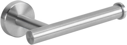 Picture of NearMoon Bathroom Toilet Paper Holder, Premium SUS304 Stainless Steel Rustproof Wall Mounted Toilet Roll Holder for Bathroom, Kitchen, Washroom (1 Pack, Brushed Nickel)