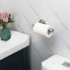 Picture of NearMoon Bathroom Toilet Paper Holder, Premium SUS304 Stainless Steel Rustproof Wall Mounted Toilet Roll Holder for Bathroom, Kitchen, Washroom (1 Pack, Brushed Nickel)