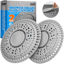 Picture of Shower Drain Hair Catcher, 2 Pack Premium Silicone Drain Protector & Shower Drain Cover for Regular Drains of Shower Room, Bathroom, Gray