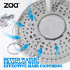 Picture of Shower Drain Hair Catcher, 2 Pack Premium Silicone Drain Protector & Shower Drain Cover for Regular Drains of Shower Room, Bathroom, Gray