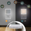 Picture of MAZ-TEK Plug in Dimmable Led Night Light with Auto Dusk to Dawn Sensor, Soft Warm White Nightlights for Hallway,Bedroom, Kids Room, Kitchen, Stairway, 4 Pack