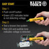 Picture of Klein Tools NCVT1P Voltage Tester, Non-Contact Low Voltage Tester Pen, 50V to 1000V AC, Audible and Flashing LED Alarms, Pocket Clip