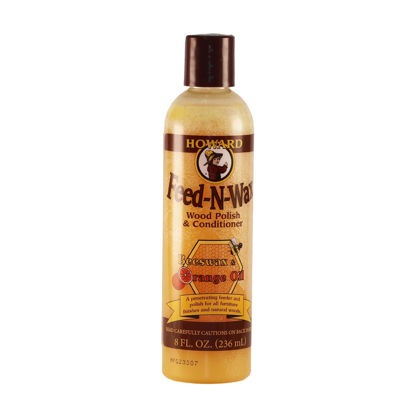 Picture of Howard Products Feed-N-Wax Wood Polish & Conditioner, 8 oz, Orange