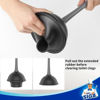Picture of MR.SIGA Toilet Plunger and Bowl Brush Combo for Bathroom Cleaning, Gray, 2 Sets