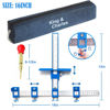 Picture of King&Charles Cabinet Hardware Jig, Cabinet Handle Jig with Automatic Center Punch, Cabinet Jig for Handles and Pulls on Drawers/Cabinets, Cabinet Hardware Template Tool Perfect Set.