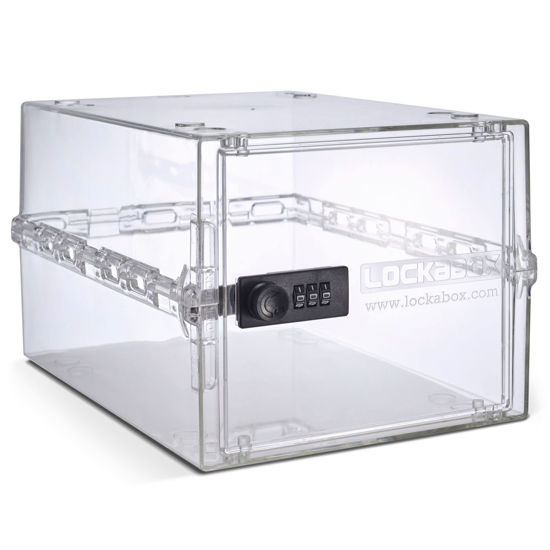 Picture of Lockabox One™ | Premium Lock Box | 10 Litre Combination Lock Box For Food, Medicine & Home Safety | External Size 12 x 8 x 6.6 inches (Crystal)
