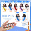 Picture of Bememo 100 Pcs Mini Jesus Figures Jesus Loves You Original Design Jesus Toys Little Jesus Figures to Hide and Seek Sunday School Religious Party Favors Gift for Easter Egg Stuffers (Vibrant Color)