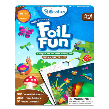 Picture of Skillmatics Art & Craft Activity - Foil Fun Bugs & Butterflies, No Mess Art for Kids, Craft Kits & Supplies, DIY Creative Activity, Gifts for Boys & Girls Ages 4, 5, 6, 7, 8, 9, Travel Toys
