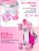 Picture of Sowume Adjustable Kids Roller Skates for Girls and Women, All 8 Wheels of Girl's Skates Shine, Safe and Fun Illuminating for Beginner