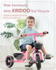 Picture of KRIDDO Tricycle for 2-5 Year Olds - Pink Toddler Trike With Gift for 24 Month to 4 Year Old Girls