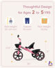 Picture of KRIDDO Tricycle for 2-5 Year Olds - Pink Toddler Trike With Gift for 24 Month to 4 Year Old Girls