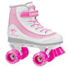 Picture of Roller Derby Firestar Youth Girl's Quad Roller Skates, White/Pink, Size 01
