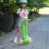 Picture of Jetson Bloom Go & Grow Kids 3-Wheel Light-Up Kick Scooter, Lights on Stem & Wheels, Adjustable Height Handlebar, Rear Brake, Easy-Folding Mechanism, Ages 3+, Green, JBLOOM-GRN