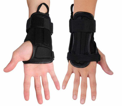 Picture of CTHOPER Impact Wrist Guard Fitted Wrist Brace Wrist Support for Snowboarding, Skating, Motocross, Street Racing, Mountain Biking, Weightlifting (M)