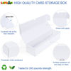 Picture of Leyzan Trading-Card Storage Box, 8-Pack • 1000 Count Corrugated Cardboard Storage Box with dividers & labels for TCG/Magic/Mtg storage and Collection, 14.4 INCH Horizontal