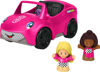 Picture of Fisher-Price Little People Barbie Toddler Toy Car Convertible with Music Sounds & 2 Figures for Pretend Play Ages 18+ Months