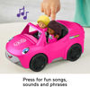 Picture of Fisher-Price Little People Barbie Toddler Toy Car Convertible with Music Sounds & 2 Figures for Pretend Play Ages 18+ Months