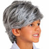 Picture of Skeleteen Grey Old Man Wig - Salt and Pepper Hair Old Person Grandpa Wigs Costume Accessories for Boys and Girls