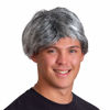 Picture of Skeleteen Grey Old Man Wig - Salt and Pepper Hair Old Person Grandpa Wigs Costume Accessories for Boys and Girls