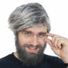 Picture of Skeleteen Grey Old Man Wig - Salt and Pepper Hair Old Person Grandpa Wigs Costume Accessories for Boys and Girls