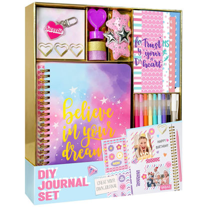 Picture of Nollh DIY Journal Kit for Girls - DIY Journal Set for Tween & Teen Girls, Stationery Set, Scrapbook & Diary Supplies Set, Journaling Art Crafts Kit, Ideal Gifts for 8 9 10 11 12 13 14 Year Old Girl