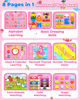 Picture of Gojmzo Busy Board Montessori Toys for 1 2 3 4 Year Old Girl Birthday Gifts, Busy Book Sensory Toys for Toddlers 1-3, Toddler Girl Toys Age 1-2, 2-4, Learning Educational Toy Travel Activities