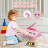Picture of Love&Mini Pink Piano Toys for 1+Years Old Girls First Birthday Gifts Toddler Piano Music Toy Instruments with 24 Keys and Microphone