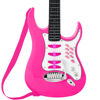 Picture of Best Choice Products Kids Electric Musical Guitar Play Set, Toy Guitar Starter Kit Bundle w/ 6 Demo Songs, Whammy Bar, Microphone, Amp, AUX, 2 Sticker Sheets - Pink