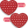Picture of PETBSNVB Red Heart Shaped Pop Bubble Valentines Fidget Toy with Letters and Numbers, Xmas Gift Sensory Toy with Alphabets Kids Birthday Party Classroom Prize Stress Reliever