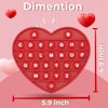 Picture of PETBSNVB Red Heart Shaped Pop Bubble Valentines Fidget Toy with Letters and Numbers, Xmas Gift Sensory Toy with Alphabets Kids Birthday Party Classroom Prize Stress Reliever