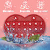 Picture of PETBSNVB Red Heart Shaped Pop Bubble Valentines Fidget Toy with Letters and Numbers, Xmas Gift Sensory Toy with Alphabets Kids Birthday Party Classroom Prize Stress Reliever