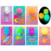 Picture of JOYIN 28 Pack Valentines Day Gift Cards with Cute Kawaii Mochi Squishy Toy to Squeeze Glow in The Dark Stress Relief Fidget Toy for Kids, Classroom Exchange Prizes Valentine Party Favor Toy