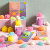 Picture of JOYIN 28 Pack Valentines Day Gift Cards with Cute Kawaii Mochi Squishy Toy to Squeeze Glow in The Dark Stress Relief Fidget Toy for Kids, Classroom Exchange Prizes Valentine Party Favor Toy