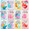 Picture of JOYIN 12 Packs Valentine's Day Cards with Pop Fidget Keychain Toys, Stress Anxiety Relief Fidget Toys with Cards for Kids Valentine's Classroom Exchange Prizes, Valentine's Day Party Favors