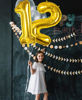 Picture of Smlpuame 40 inch Number Balloon 0-9 Gold Large Number 1 Balloons,Digital Balloons for Birthday Party Celebration Decorations Supplies, Helium Foil Number Balloons for Wedding Anniversary