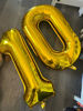 Picture of Smlpuame 40 inch Number Balloon 0-9 Gold Large Number 1 Balloons,Digital Balloons for Birthday Party Celebration Decorations Supplies, Helium Foil Number Balloons for Wedding Anniversary
