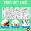 Picture of OHOME Football Giant Coloring Poster/Tablecloth - Superbowl Party Decorations 2025-30 x 72 Inches Jumbo Coloring Banner Kids Crafts Activities Decor Party Supplies