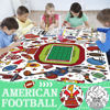 Picture of OHOME Football Giant Coloring Poster/Tablecloth - Superbowl Party Decorations 2025-30 x 72 Inches Jumbo Coloring Banner Kids Crafts Activities Decor Party Supplies