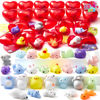 Picture of JOYIN 28 Packs Valentine Day Gift Cards with 28 Mochi Squishy Toys and Filled Hearts for Kids Valentine Classroom Exchange, Kawaii Stress Relief Toys School Gifts Exchange School Games Prizes