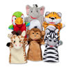 Picture of Melissa & Doug Safari Buddies Hand Puppets, Set of 6 (Elephant, Tiger, Parrot, Giraffe, Monkey, Zebra) Soft, Plush Animal Hand Puppets For Toddlers And Kids Ages 2+
