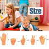 Picture of 14 Pcs Tiny Finger Hands,Premium Rubber Mini Tiny Finger Hands,Flat Hand Style Mini Hand Finger Puppets for Puppet Show,Gag Performance,Party Favors