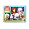 Picture of Melissa & Doug Barn Buddies Hand Puppets, Set of 6 (Cow, Sheep, Horse, Duck, Chicken, Pig) , Multicolor