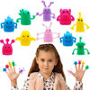 Picture of 20 PCS Cute Finger Puppets Toys,Monster Stretchy Finger Puppets Fidget Toys,Soft Rubber Finger Doll Toys for Role Playing,Party,Christmas
