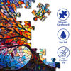 Picture of PICKFORU Stained Glass Puzzle Tree of Life Puzzles for Adults 1000 Pieces, Impossible Hard Difficult Challenging Puzzles for Adults, Colorful Mosaic Tree of Life Jigsaw Puzzle 1000 Pieces