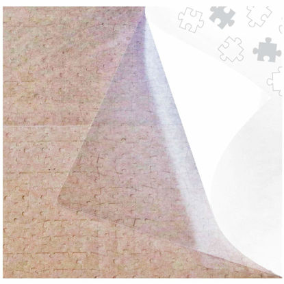 Picture of Extra Large Clear Puzzle Glue Sheets Puzzle Saver Peel and Stick - Preserve 1000 Piece Puzzle in Minutes